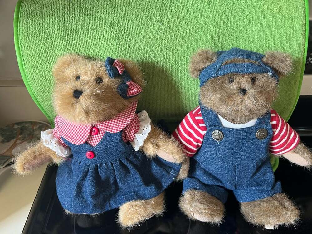 Boyds Bears Billie And Susie B. Picknickin Boyds Best Dressed Series Plush Bears